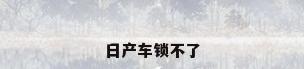 日产车锁不了