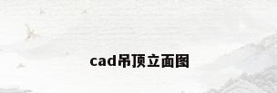 cad吊顶立面图