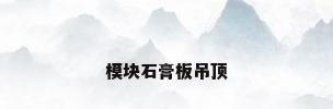 模块石膏板吊顶