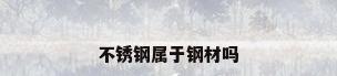 不锈钢属于钢材吗