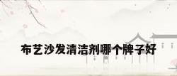 布艺沙发清洁剂哪个牌子好