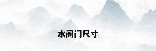 水阀门尺寸