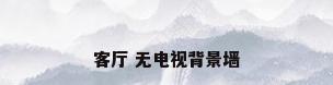 客厅 无电视背景墙