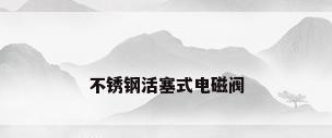 不锈钢活塞式电磁阀