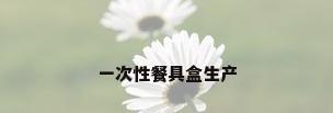 一次性餐具盒生产