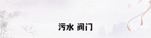 污水 阀门