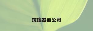 玻璃器皿公司