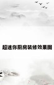 超迷你厨房装修效果图