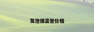 发泡保温管价格
