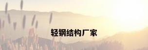 轻钢结构厂家