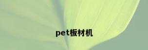 pet板材机