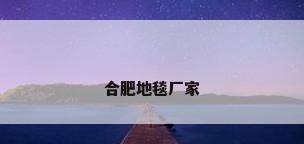 合肥地毯厂家