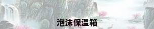 泡沫保温箱