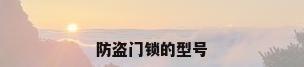 防盗门锁的型号