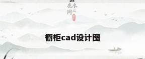 橱柜cad设计图