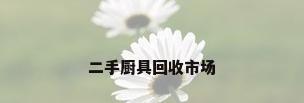 二手厨具回收市场