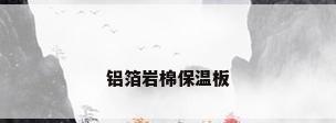 铝箔岩棉保温板