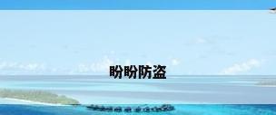 盼盼防盗