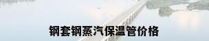 钢套钢蒸汽保温管价格