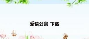 爱情公寓 下载
