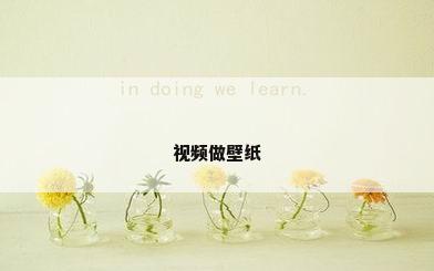 视频做壁纸