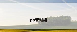 pp管对接
