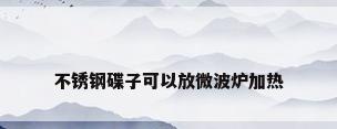 不锈钢碟子可以放微波炉加热