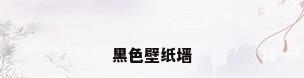 黑色壁纸墙