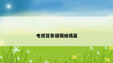 电视背景墙镶玻璃面