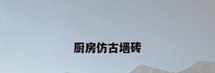 厨房仿古墙砖