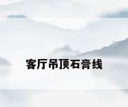 客厅吊顶石膏线