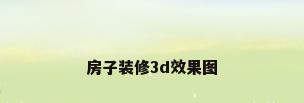 房子装修3d效果图