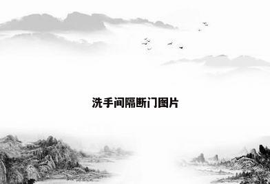 洗手间隔断门图片