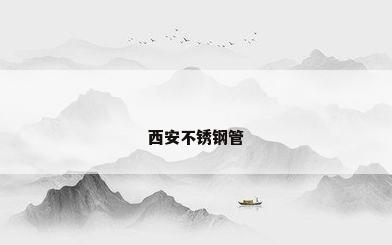 西安不锈钢管