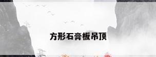 方形石膏板吊顶