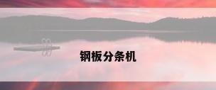 钢板分条机