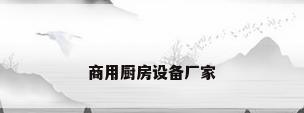 商用厨房设备厂家