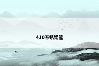 410不锈钢管