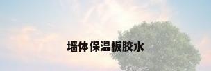 墙体保温板胶水