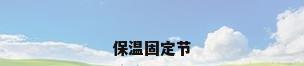保温固定节
