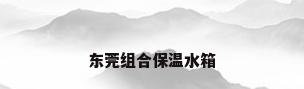 东莞组合保温水箱