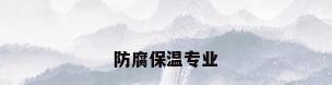 防腐保温专业