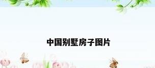 中国别墅房子图片