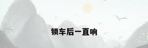 锁车后一直响