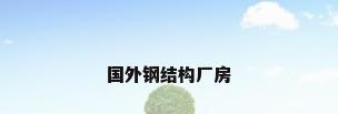 国外钢结构厂房