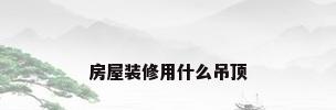 房屋装修用什么吊顶