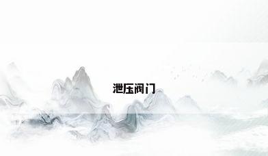 泄压阀门