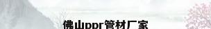 佛山ppr管材厂家
