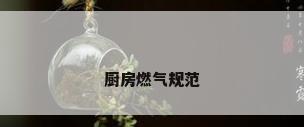 厨房燃气规范