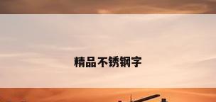精品不锈钢字